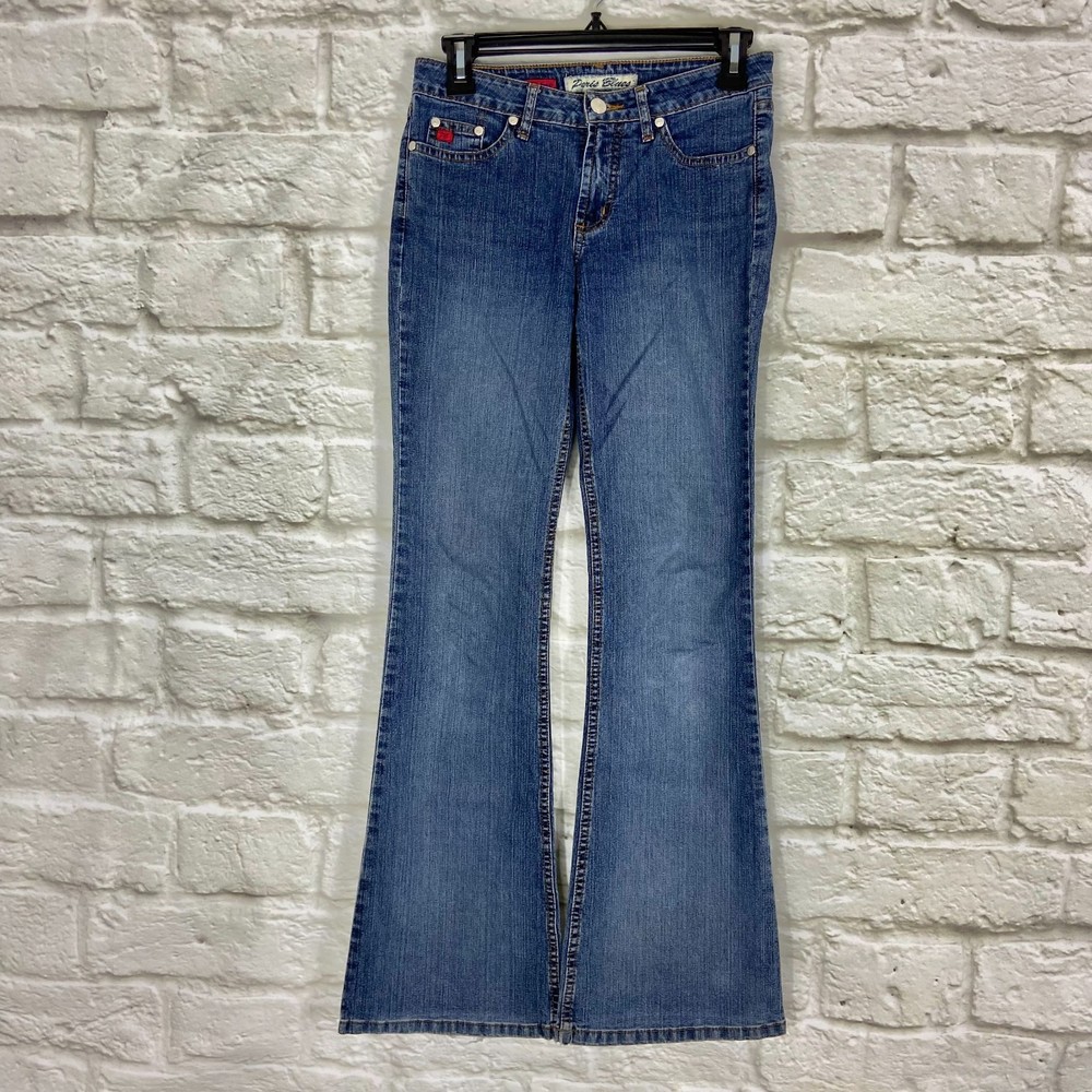 PARIS BLUES Jeans Size 3 Soulmate Stretchy Five Pockets Bell Legs Metal Button